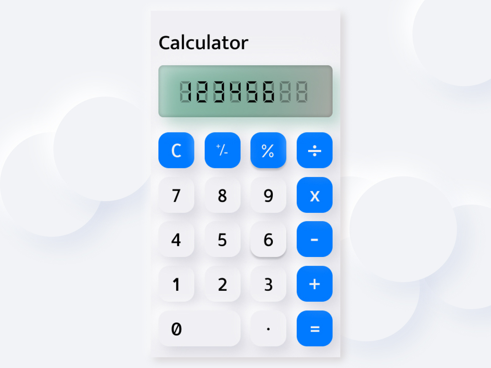 Neumorphism Calculator by Shafwan abiyu wirawan on Dribbble