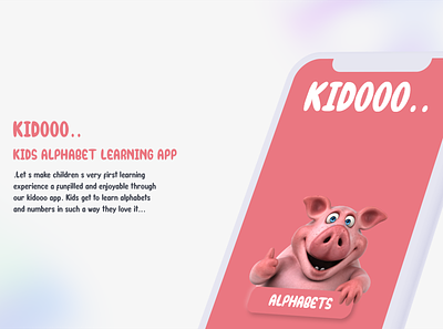 Kids App app childish ui design design illustration ios ios app kids app kids ui neumorphic design pink app ui ux website