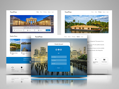 Travel Website UI - UX Design app application design ecommence ecommerce app illustration travel travel agency travel app ui uidesign ux webdesign website