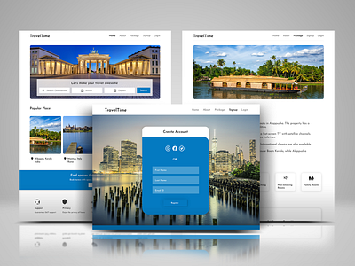 Travel Website UI - UX Design