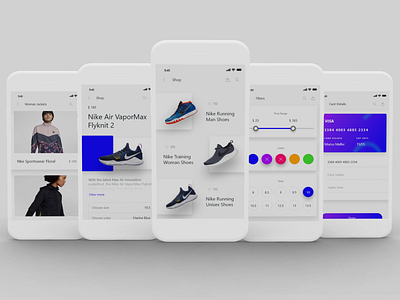 Ecommerce mobile ui