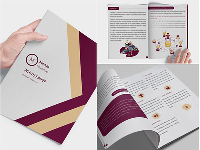 Whitepaper Design branding cryptocurrency defi design finance icon illustration illustrator indesign logo paper photoshop print vector white paper whitepaper