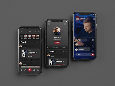 Game App UI Inspiration app branding clean ui dark app dark theme dark ui design game game design illustration minimal ui ux