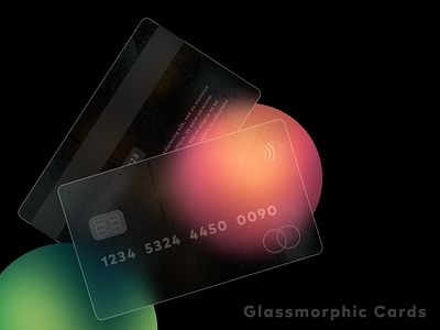 Glassmorphic card adobe xd card mockups credit card dailyinspiration dailyui dailyuichallenge dark mode design fluid gradient glass card glass effect glass mockup glass ui glassmorphic glassmorphism glassy graphic design trendy design uitrends uiux