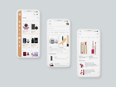 Beauty App UI app application branding clean ui design ui ux