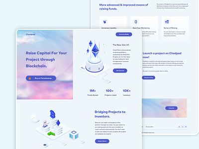 Cryptocurrency Launchpad UI 3d adobe xd app application clean ui crypto ui cryptocurrency cryptocurrency landing page design illustration landing page ui launchpad light ui modern ui stake app ui ux vector wallet ui