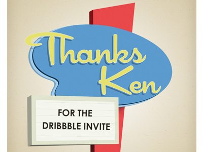 Thank You Dribbble Sm illustrations vector