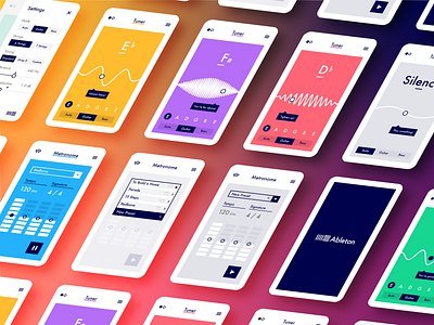Ableton Tuner / Metronome App ableton app app design application design ui ui ux design ui design uiux ux ux design