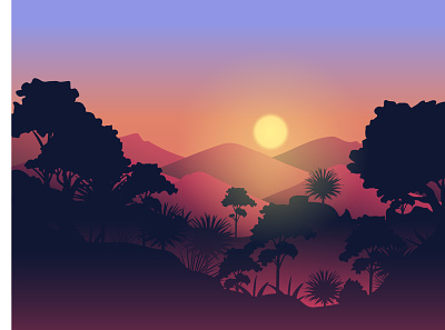 Jungle 1 design illustration