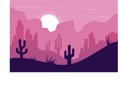 Desert Evening design illustration