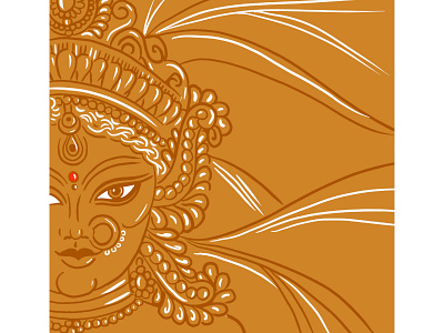 Durga Maa design illustration