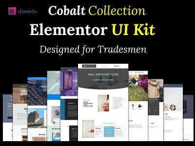 Cobalt Elementor UI Kit for Tradesmen elementor landing page elementor templates elementor ui kit