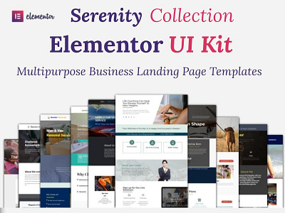 Serenity Elementor Ui Kit Multipurpose Business Landing Pages