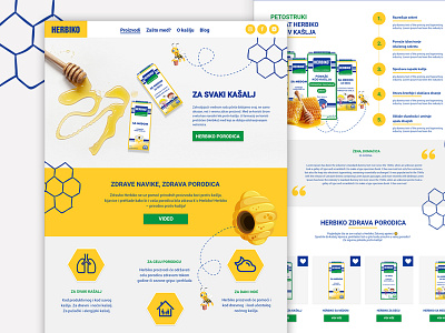 Herbiko homepage cough design home homepage design honey syrups ui user inteface user interface design webdesign