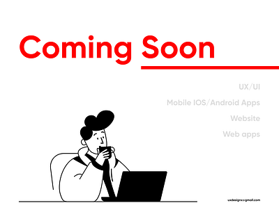 Coming soon... design flat graphic design illustration minimal typography ui ux web website