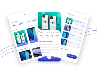 mobile store ui by _m_amit_h_ on Dribbble