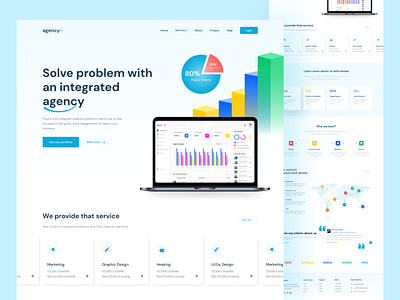 Agency Landing Page agency agency landing page agency website business template company digital agency figma template ui ux web design web template