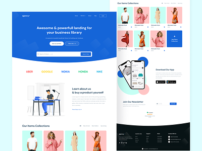 Business Agency Template agency website business agency template e commerce landing page product shop shoping website ui ux web design web page web template