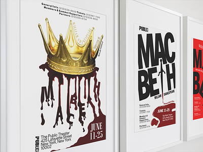 Macbeth Public Theater Poster Design