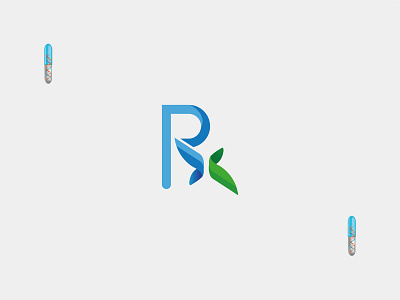 Rx HealthCare logo app colorful icon illustrator logo design minimal typogaphy