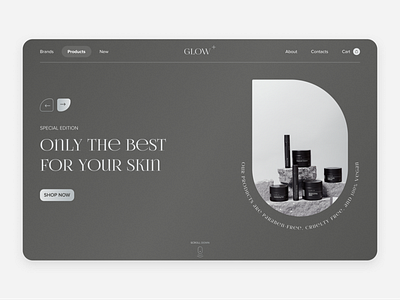 Glow - Website for Cosmetics E-commerce