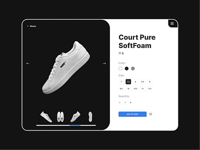 Puma Sneakers - Product Page Concept concept design designconcept ecommerce figma landing nike productpage puma sneakers sport sportsneakers ui ux uxuidesign webdesign website