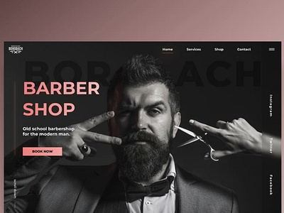 Panda Online Marketing - Barber Shop Layout barbershop branding design panda online marketing