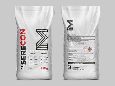 Serecon 25Kg Cement Packaging design branding cement design illustrator cc logo packaging design typography