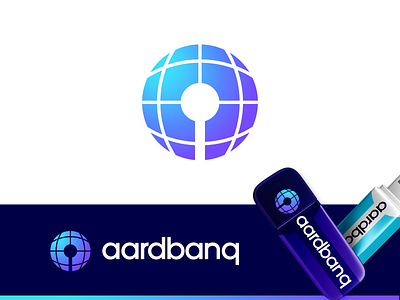 Aardbanq - Logo Design ai logo artificial intelligence bank logo design blockchain cryptocurrency blockchain currency technology capital investment investments colorful modern innovative crypto cryptocurrency bitcoin crypto logo decentralized economy finance financial business financial services global safe protection logo design identity branding mark secure funds symbol vector icon mark symbol