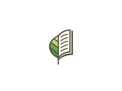 Logo for a book publishing company book books clever green icon leaf logo logo design page publishing tree