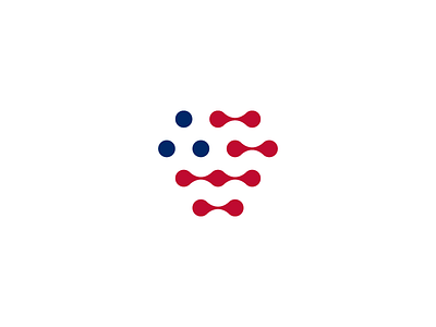 Digital American Flag branding data digital flag identity internet logo logo design software usa