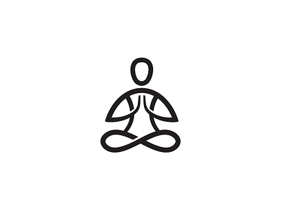 Meditation Logo / Mark body brand energy lineart logo mark meditation minimal simple yoga zen