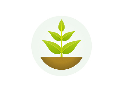 Grow Nature Icon app earth green ground growth icon icons leaf leaves logo mark nature