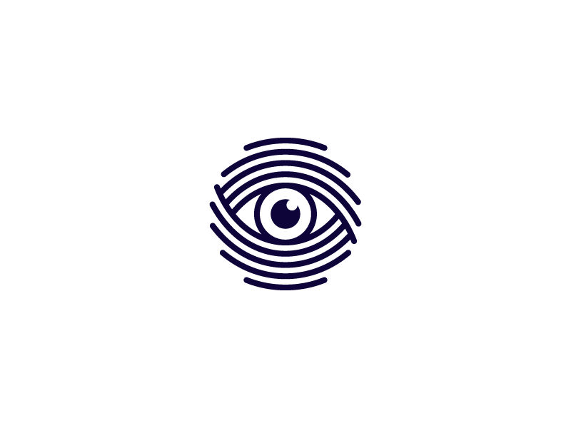 Eye Mark design logotype identity abstract flat symbol shape lineart circle eye mark logo