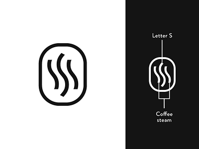 S Mark for Coffee Tumbler #2 branding coffee custom font icon letter logo mark monogram s symbol type