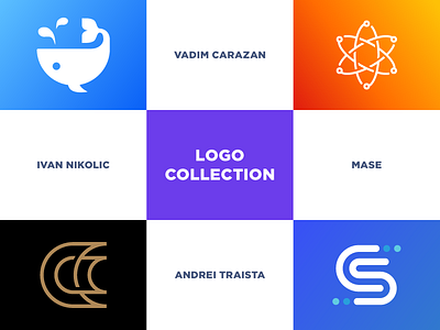 First Behance Multiple Owners Project | 24 logos of 4 designers branding collection folio icon identity logo logo collection logofolio logos mark minimal monogram