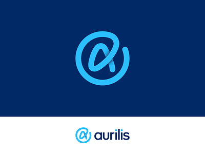 Management Software Logo a app blue data gradient icon letter logo management marketing modern monogram