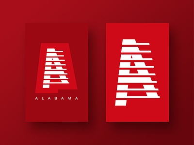 A Alabama a alabama card cards digital letter logo mark symbol tech technology typography