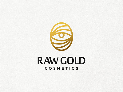 Cosmetics Logo brand identity cosmetic creative elegant eye gold graphic design icon illustrator logo luxury photoshop