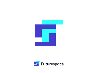 Logo proposal for VR AR crypto platform digital currency coin fs monogram future futuristic letter f s logo logo design monogram software tech technology virtual reality