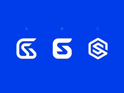 GS Monogram blue brand brand identity branding gs letter lettermark logo design logotype mark monogram symbol typogaphy