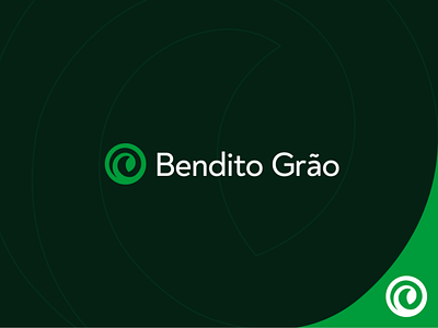 Bendito Grão Branding blessed grain blessed grain brand design brand identity branding concept food and drink green earth growing up growth home made life balance logo mark modern logo design root of life symbol icon
