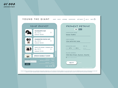 Daily UI: 002 | Credit Card Checkout