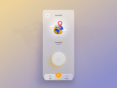 VPN Mobile app concept design appdesign colorful interaction ui uidesign uiux vpn webdesign