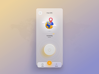 VPN Mobile app concept design