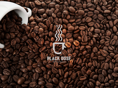 Black Dose - coffee shop logo design