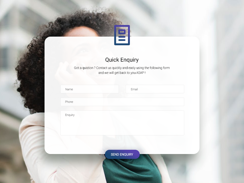 Quick Enquiry Popup Design By Dipin Das On Dribbble