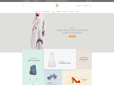 E Commerce Webdesign - 2018 creative design ecommerce flat freebie interaction qatar uidesign uiux webdesig www