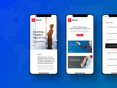 METCO Website Mobile Version - 2019