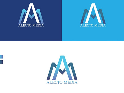 Alecto Media Logo Design digital media marketing agency logodesign uidesign